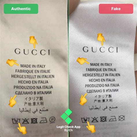 gucci wash tag jacket real or fake